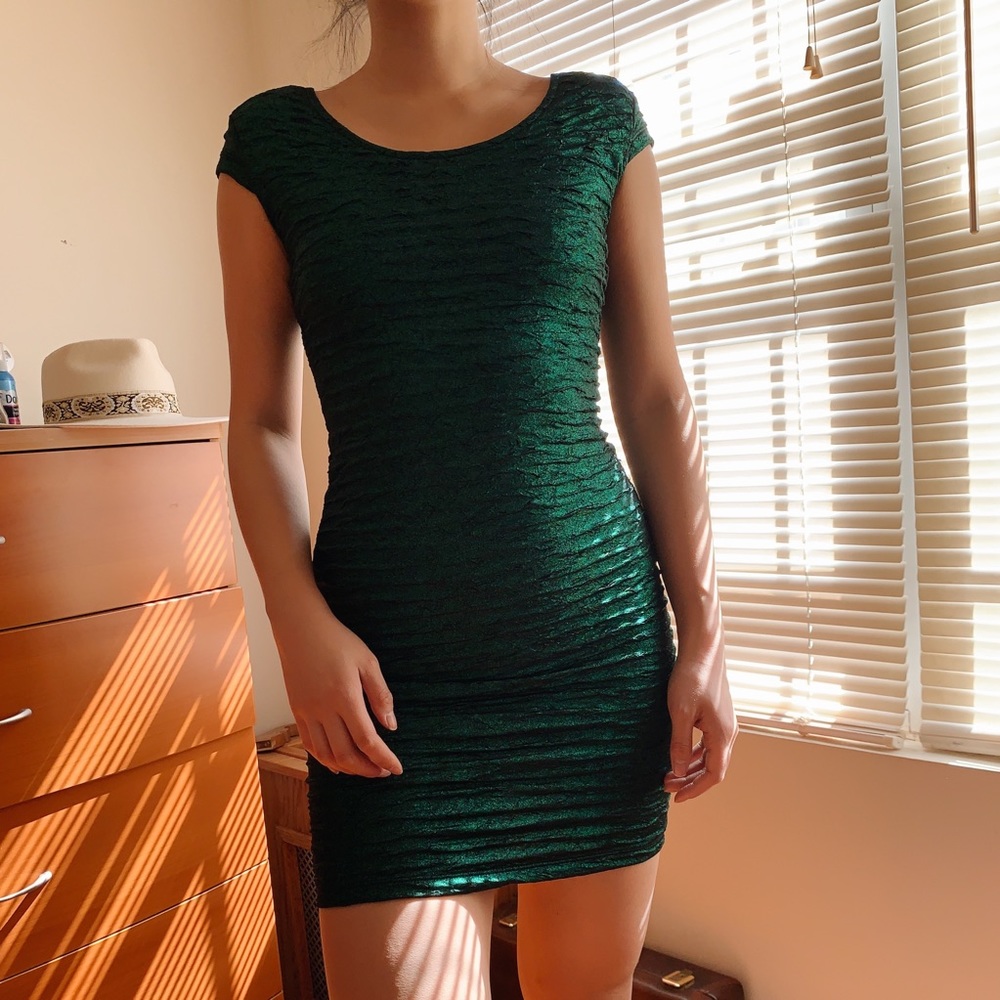 Motel Green Dress